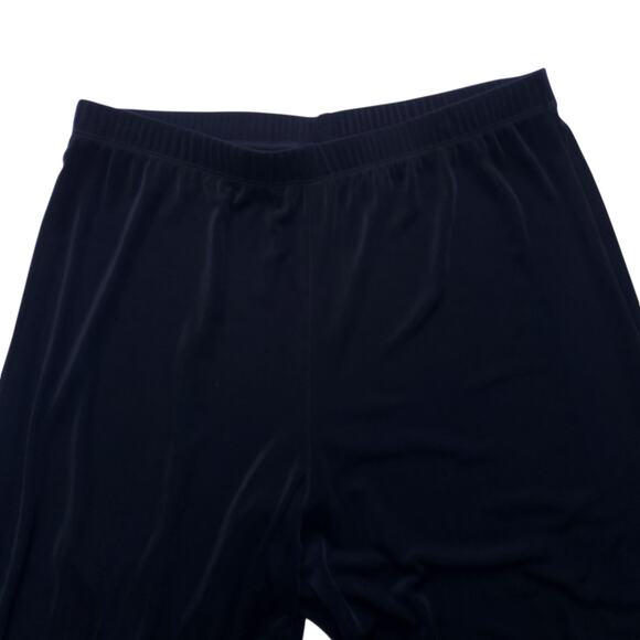 Chico's Travelers Black Wide Leg Pants Scalloped Hem Chicos Sz 3 Reg XL 16 - Picture 6 of 8